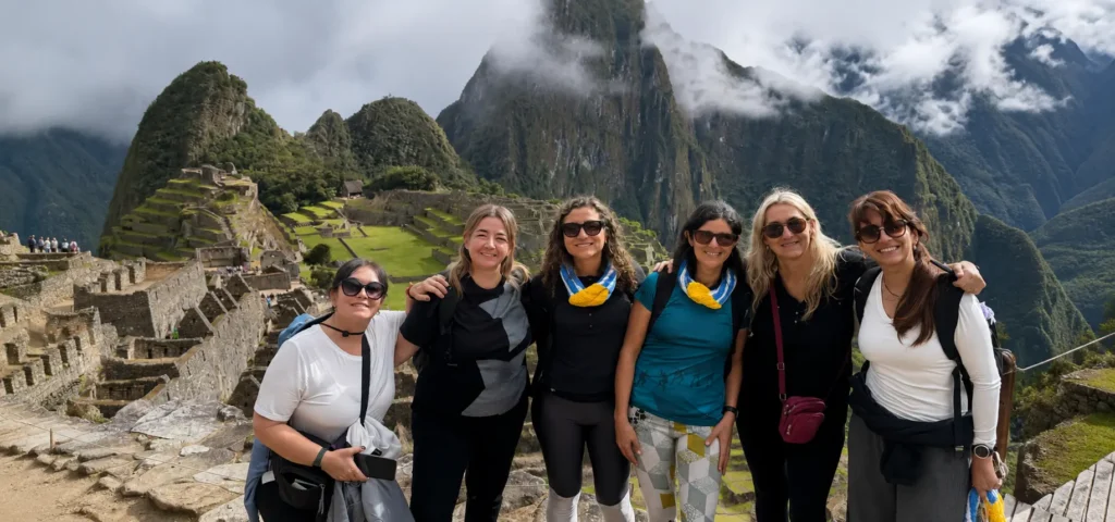 Group photo at Machu Picchu after the trek